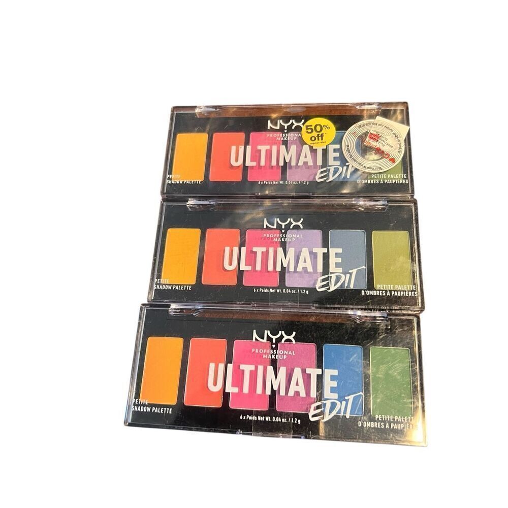 3 NYX Ultimate Edit Petite Palette Sealed 0.04 oz Each USPP02 - Bright